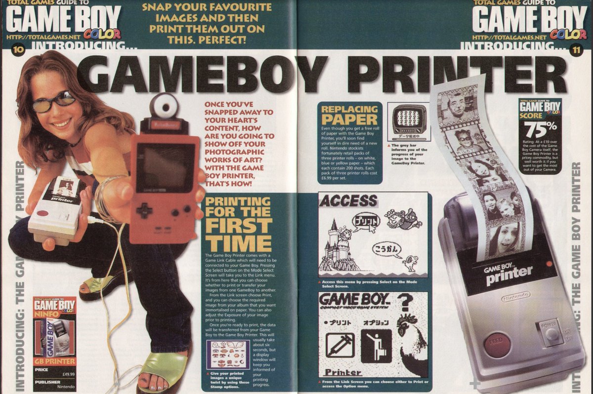 Nintendo Game Boy, Game Boy Camera, and Game Boy Printer (1989-2003)